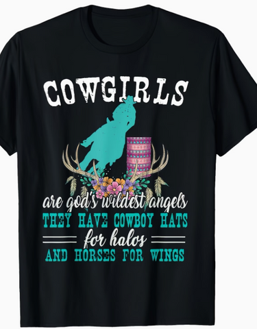 Cowgirls Ladies T Shirt