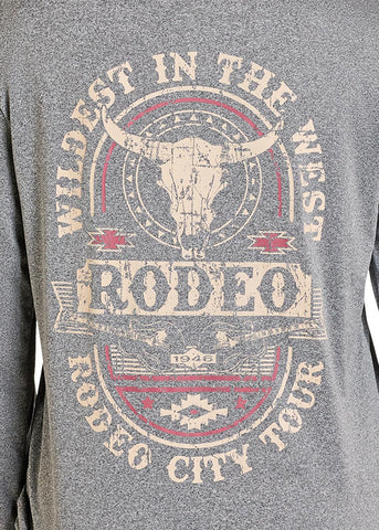 Rock & Roll Denim Ladies Athletic Long Sleeve