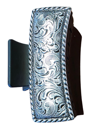 Sterling Silver Overlay Hair Clip