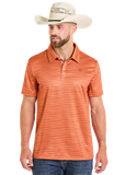 ORANGE ROCK & ROLL DENIM MENS POLO