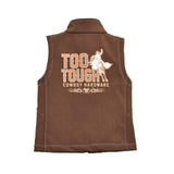 TODDLER TOO TOUGH COWBOY HARDWARE VEST BURNT ORANGE