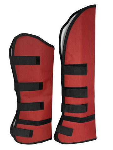 Shipping boots with velcro closure