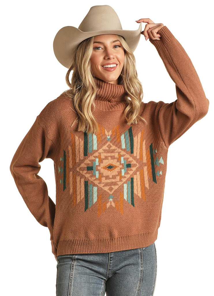 ROCK & ROLL DENIM AZTEC SWEATER – Trails End Western Wear & Tack