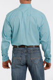 MENS CINCH BLUE BUTTON LONG SLEEVE SHIRT