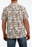 CINCH PALM TREE CAMP BUTTON UP SHORT SLEEVE
