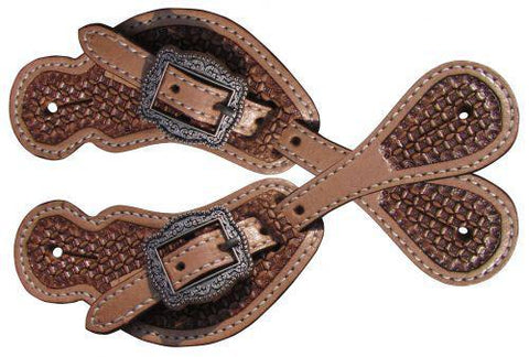 YOUTH BASKETWEAVE SPUR STRAP