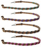 Argentina Cow Leather wither strap with Color Braided leather accent