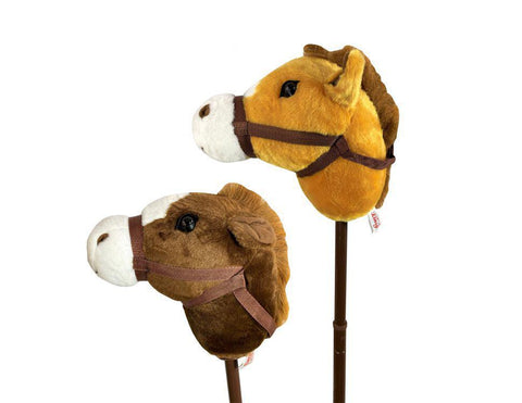 Adjustable Plush Stick Horse Sound with Effects