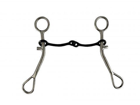Stainless Steel Gag mouth Sweet Iron Mouth bit with 7" Cheek and 5" mouth