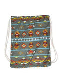 Aztec print Drawstring Bag