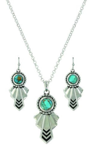 Montana Silversmiths Southwestern Turquoise Heaven Jewelry Set